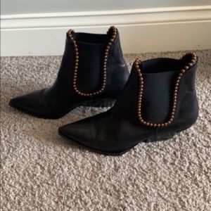 Ras Western Studded Ankle Booties